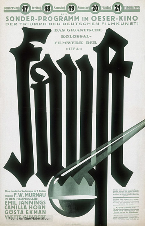 Faust - German poster