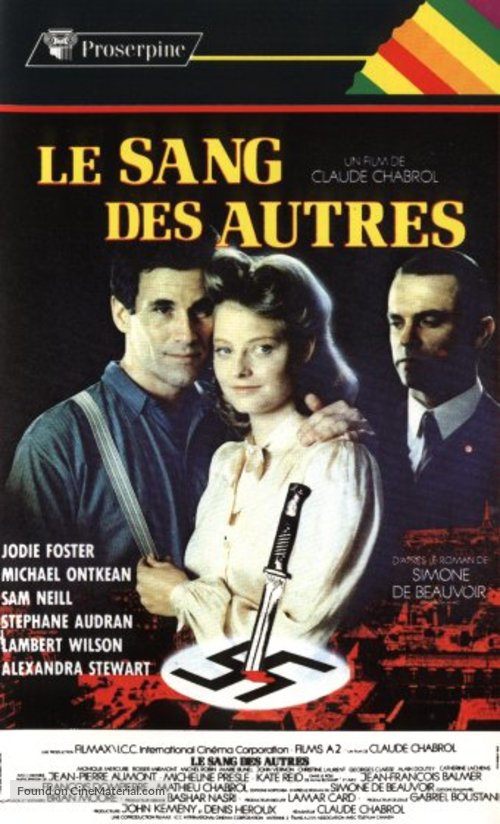 Le sang des autres - French VHS movie cover