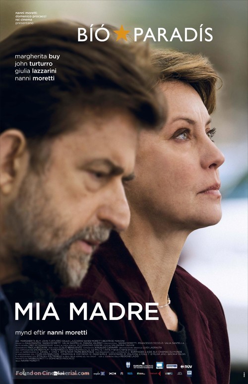 Mia madre - Icelandic Movie Poster