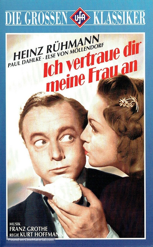 Ich vertraue Dir meine Frau an - German VHS movie cover