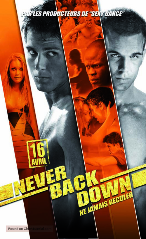 Never Back Down - French Movie Poster