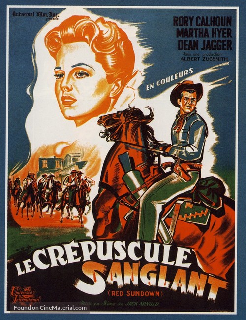 Red Sundown - Belgian Movie Poster