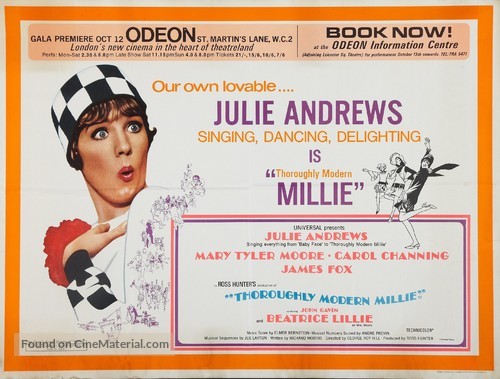 Thoroughly Modern Millie - British Movie Poster