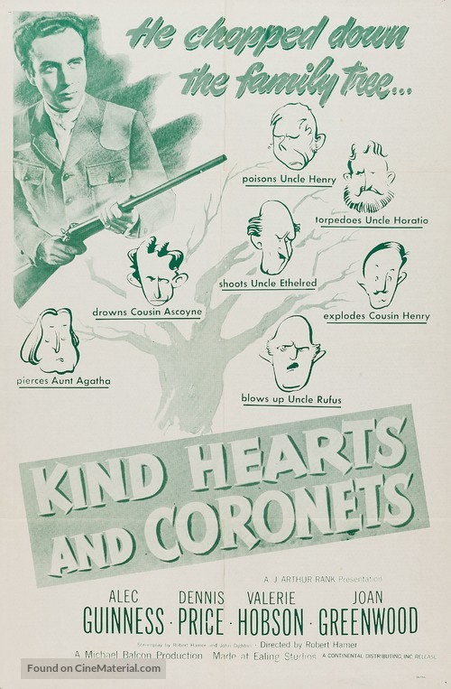 Kind Hearts and Coronets - Movie Poster