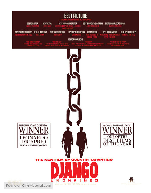 Django Unchained - For your consideration movie poster