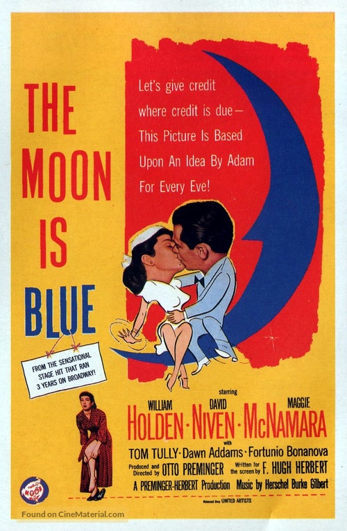 The Moon Is Blue - Movie Poster