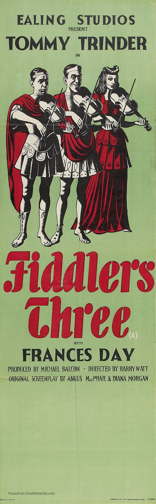 Fiddlers Three - British Movie Poster