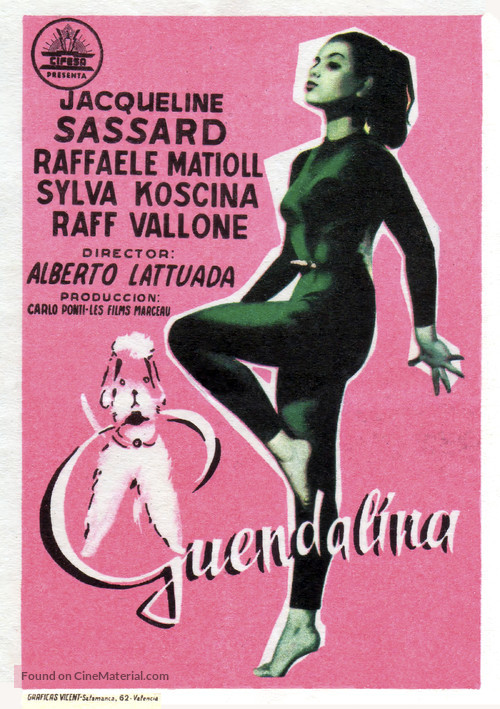 Guendalina - Spanish Movie Poster