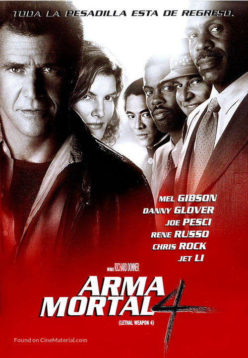 Lethal Weapon 4 - Argentinian DVD movie cover