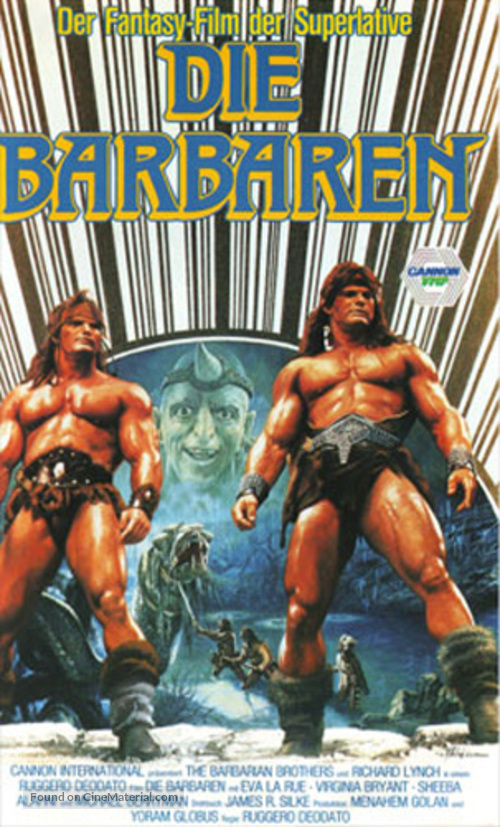 The Barbarians - German VHS movie cover