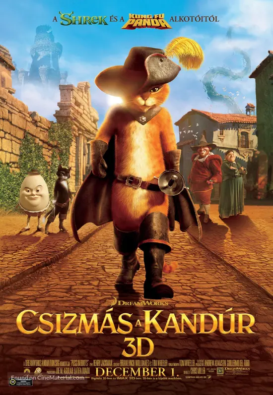 Puss in Boots - Hungarian Movie Poster