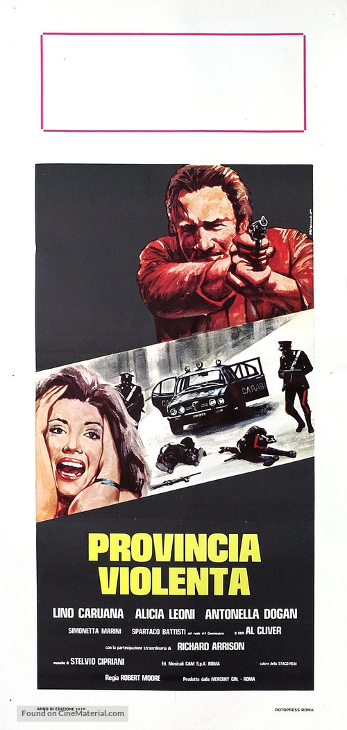 Provincia violenta - Italian Movie Poster