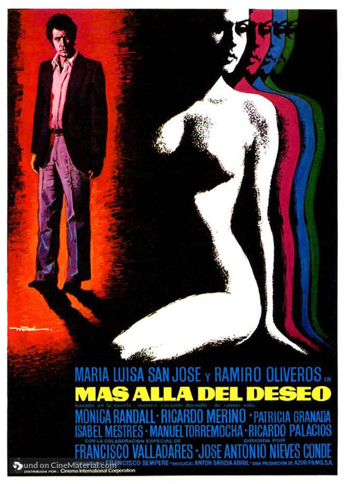 M&aacute;s all&aacute; del deseo - Spanish Movie Poster