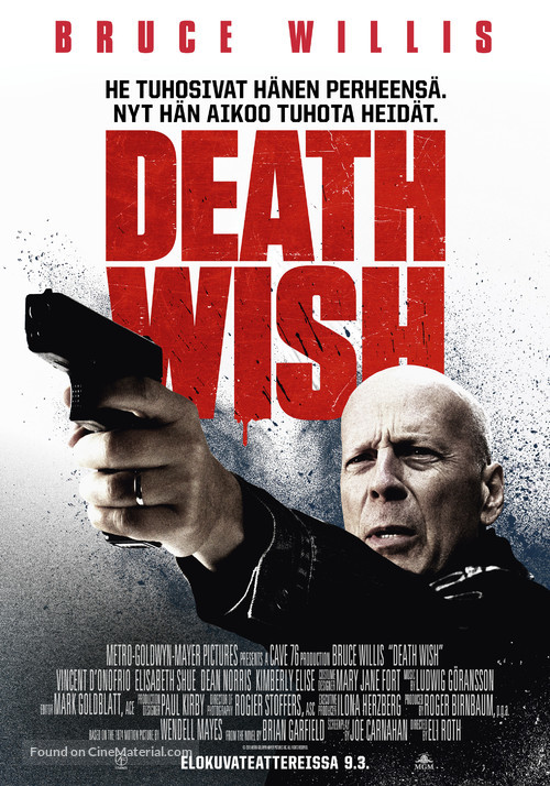 Death Wish - Finnish Movie Poster