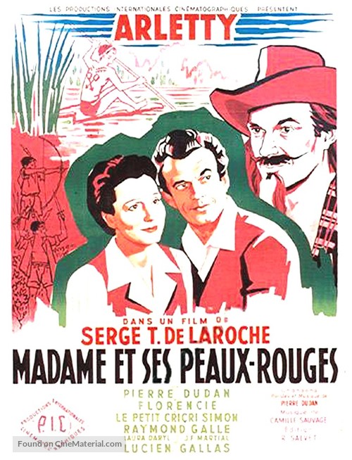 Madame et ses peaux-rouges - French Movie Poster