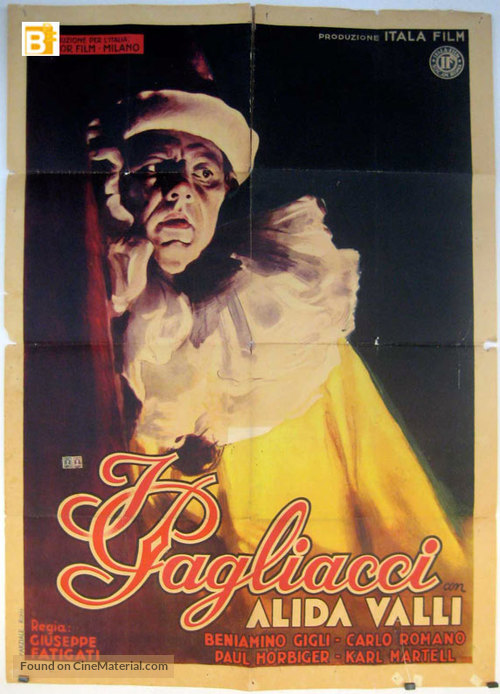 I pagliacci - Italian Movie Poster