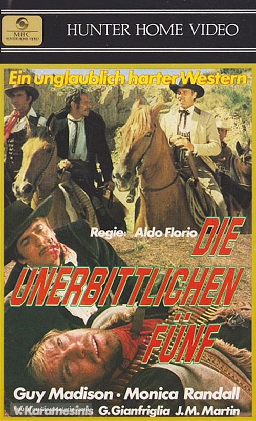 I cinque della vendetta - German VHS movie cover