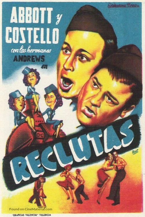 Buck Privates - Spanish Movie Poster