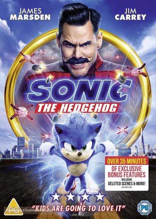 Sonic the Hedgehog - British DVD movie cover