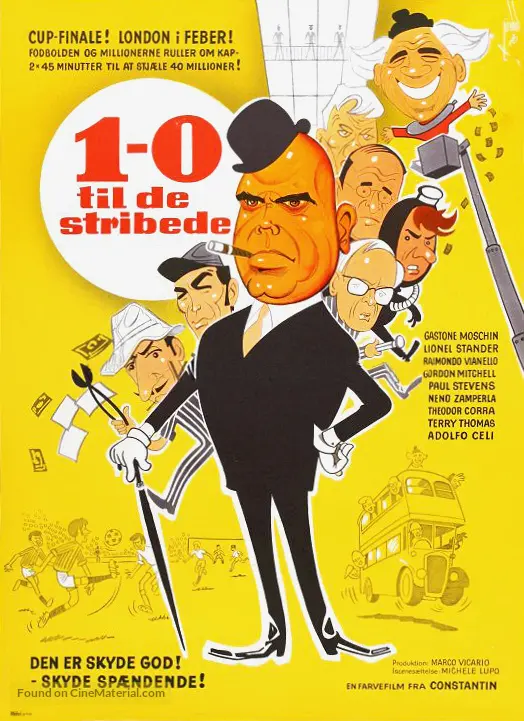 Sette volte sette (1968) Danish movie poster