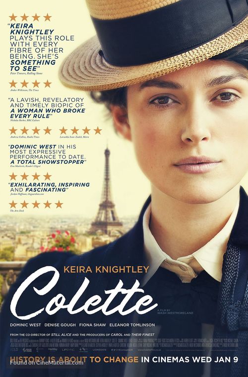 Colette (2018) British movie poster