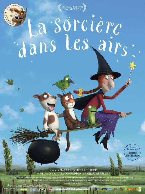 Room on the Broom - French Movie Poster