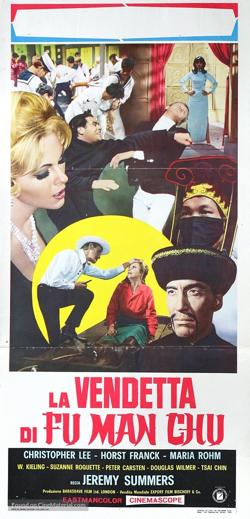 The Vengeance of Fu Manchu - Italian Movie Poster