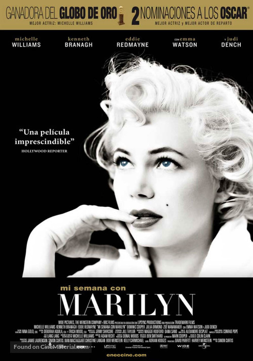 My Week with Marilyn - Uruguayan Movie Poster