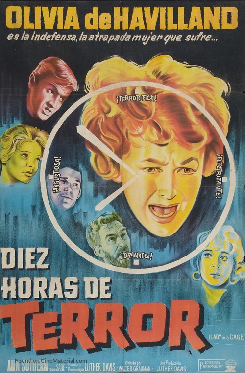 Lady in a Cage - Argentinian Movie Poster
