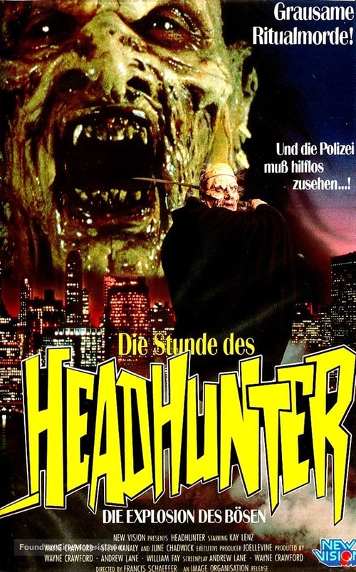 Headhunter - German VHS movie cover