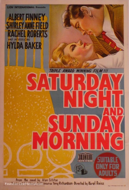 Saturday Night and Sunday Morning - Australian Movie Poster