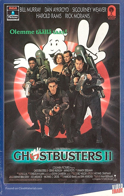 Ghostbusters II - Finnish VHS movie cover