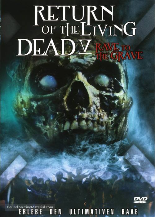 Return of the Living Dead 5: Rave to the Grave - German DVD movie cover