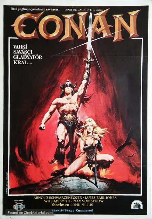 Conan The Barbarian - Turkish Movie Poster