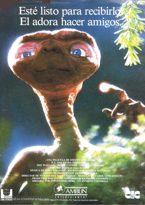 E.T. The Extra-Terrestrial - Spanish VHS movie cover