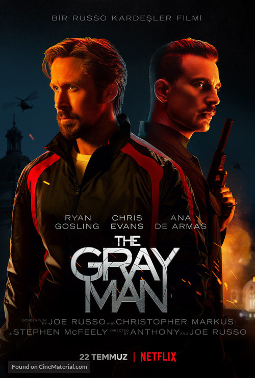 The Gray Man - Turkish Movie Poster