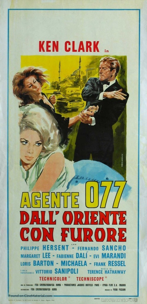 Agente 077 dall&#039;oriente con furore - Italian Movie Poster