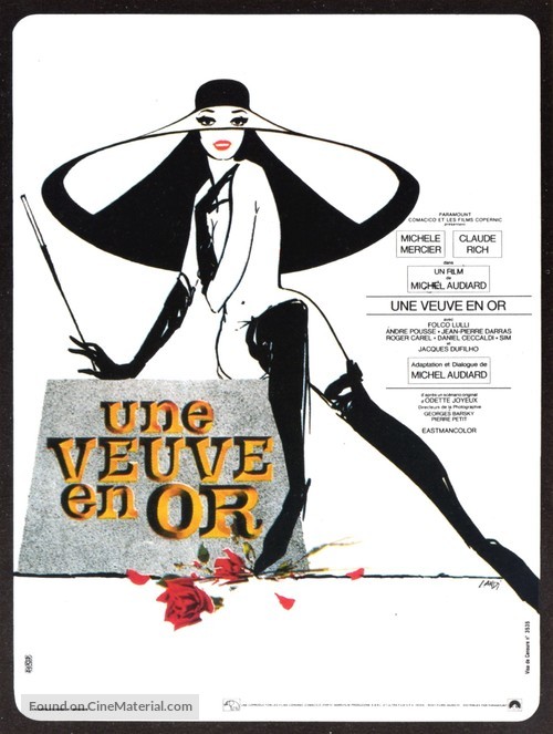 Une veuve en or - French Movie Poster