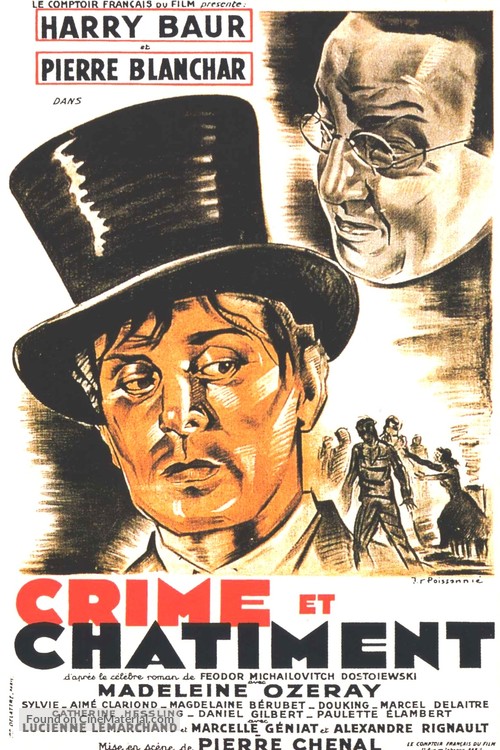Crime et ch&acirc;timent - French Movie Poster