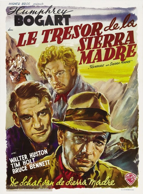 The Treasure of the Sierra Madre - Belgian Movie Poster