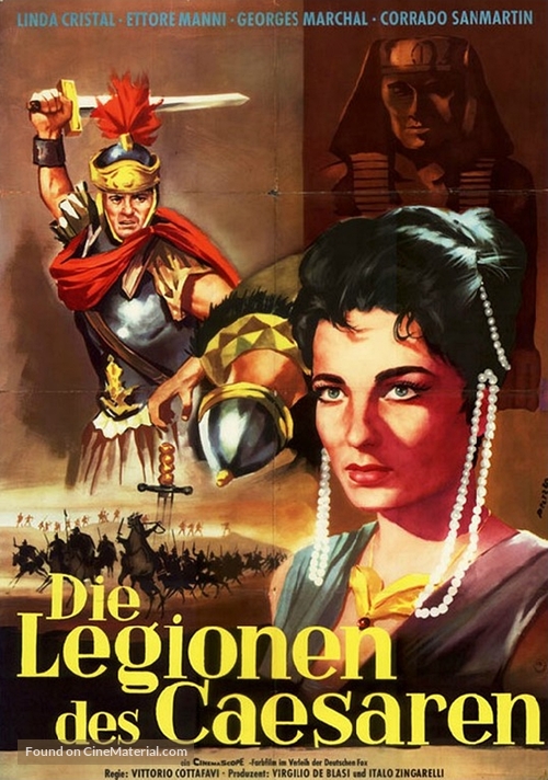 Le legioni di Cleopatra - German Movie Poster