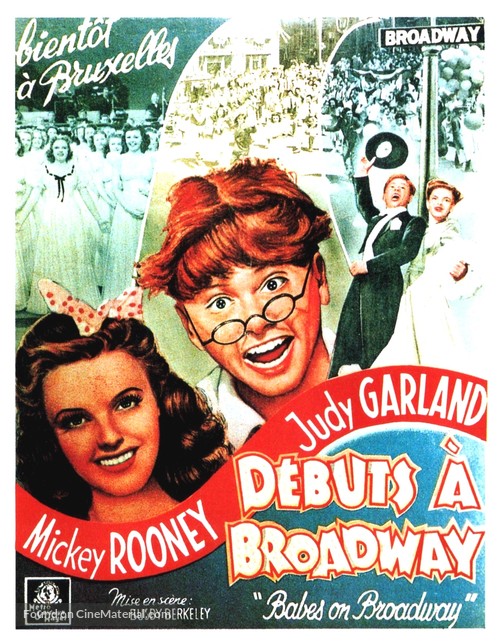 Babes on Broadway - Belgian Movie Poster