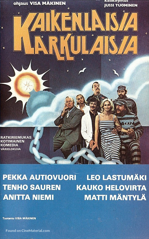 Kaikenlaisia karkulaisia - Finnish VHS movie cover