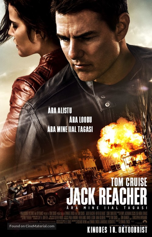 Jack Reacher: Never Go Back - Estonian Movie Poster