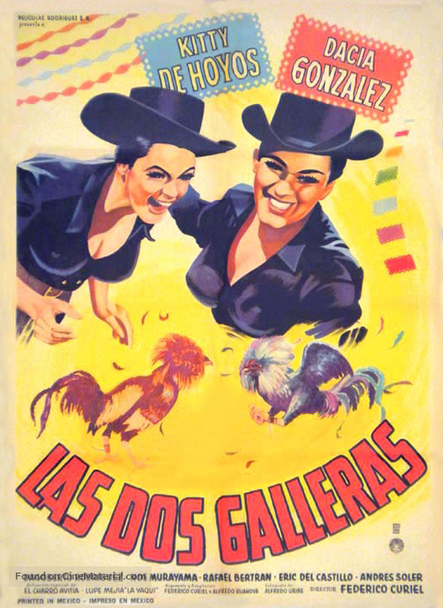 Las dos galleras - Mexican Movie Poster