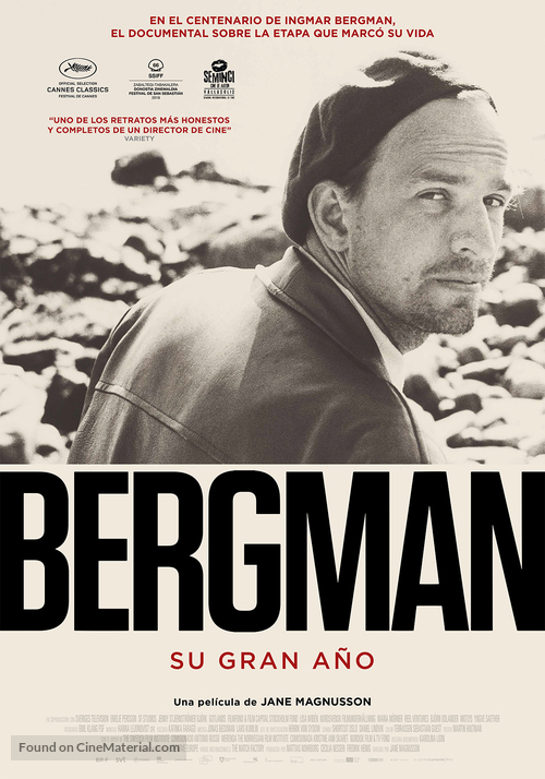 Bergman - Ett &Aring;r, Ett Liv - Spanish Movie Poster