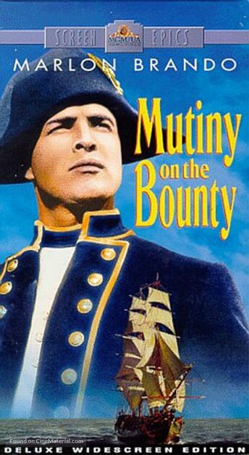 Mutiny on the Bounty - VHS movie cover