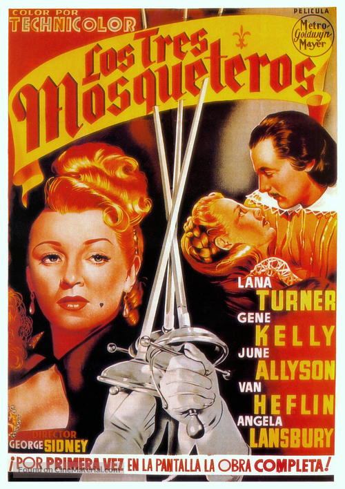 The Three Musketeers - Spanish Movie Poster