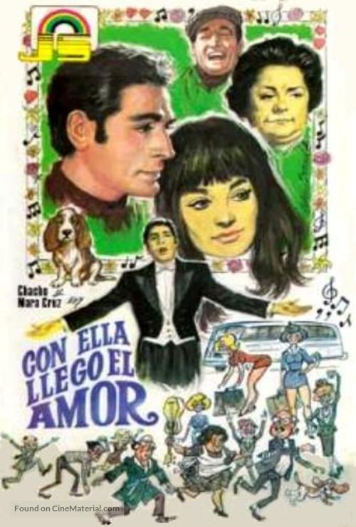 Con ella lleg&oacute; el amor - Spanish Movie Poster