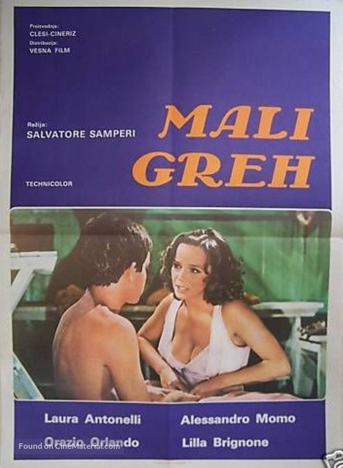 Peccato veniale - Yugoslav Movie Poster